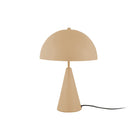 Tafellamp paddenstoel 25 cm metaal bruin