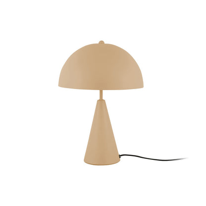 Tafellamp paddenstoel 25 cm metaal bruin