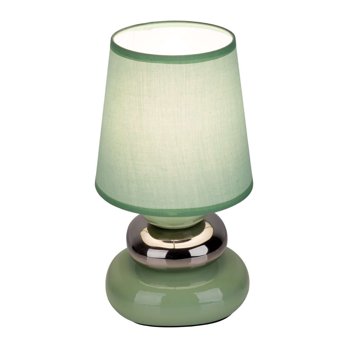 Ceramic table lamp "Stoney" Mint - Classic - Table Lay - - Mint - E14 - No information