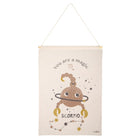 Wanddecoratie kinderkamer sterrenbeeld schorpioen 40x50 cm katoen