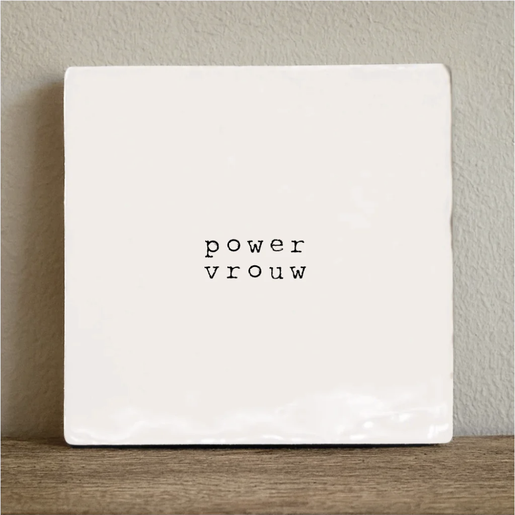 Tile power woman - 10x10 cm