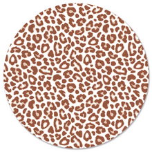 Muurcirkel leopard terracotta Ø60 cm Dibond