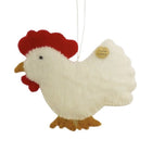 Kippenhanger wit wol vilt 11x9 cm