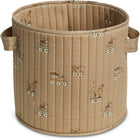 Hunter quilted storage basket - medium-carnival train