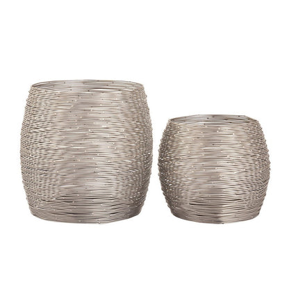 Tweedelige Theelichthouder Windlichten Parijs Goud Zilver