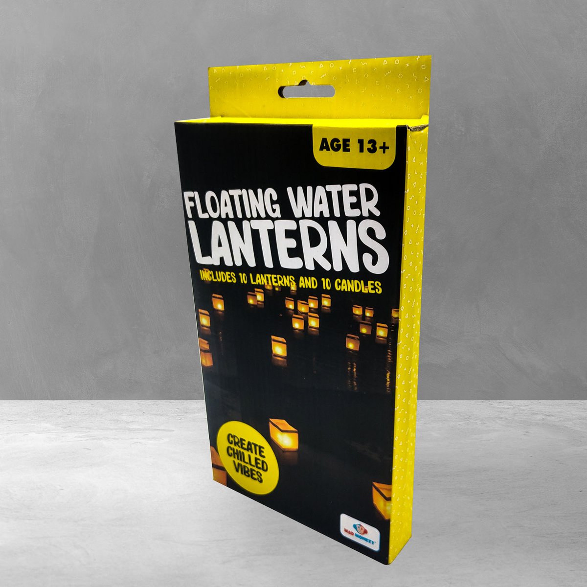 Waterlantaarns drijvend papier 11x11x11 cm 10 stuks
