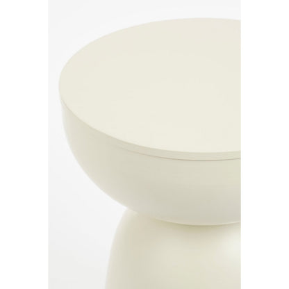 Bijzettafel 45x32 cm ijzer off-white