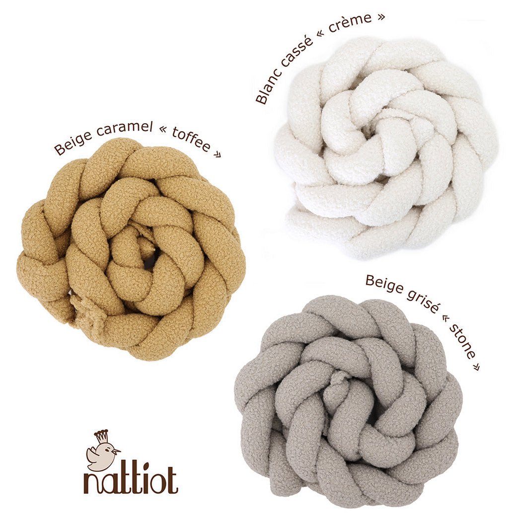 Bedvlecht 200 cm crème polyester