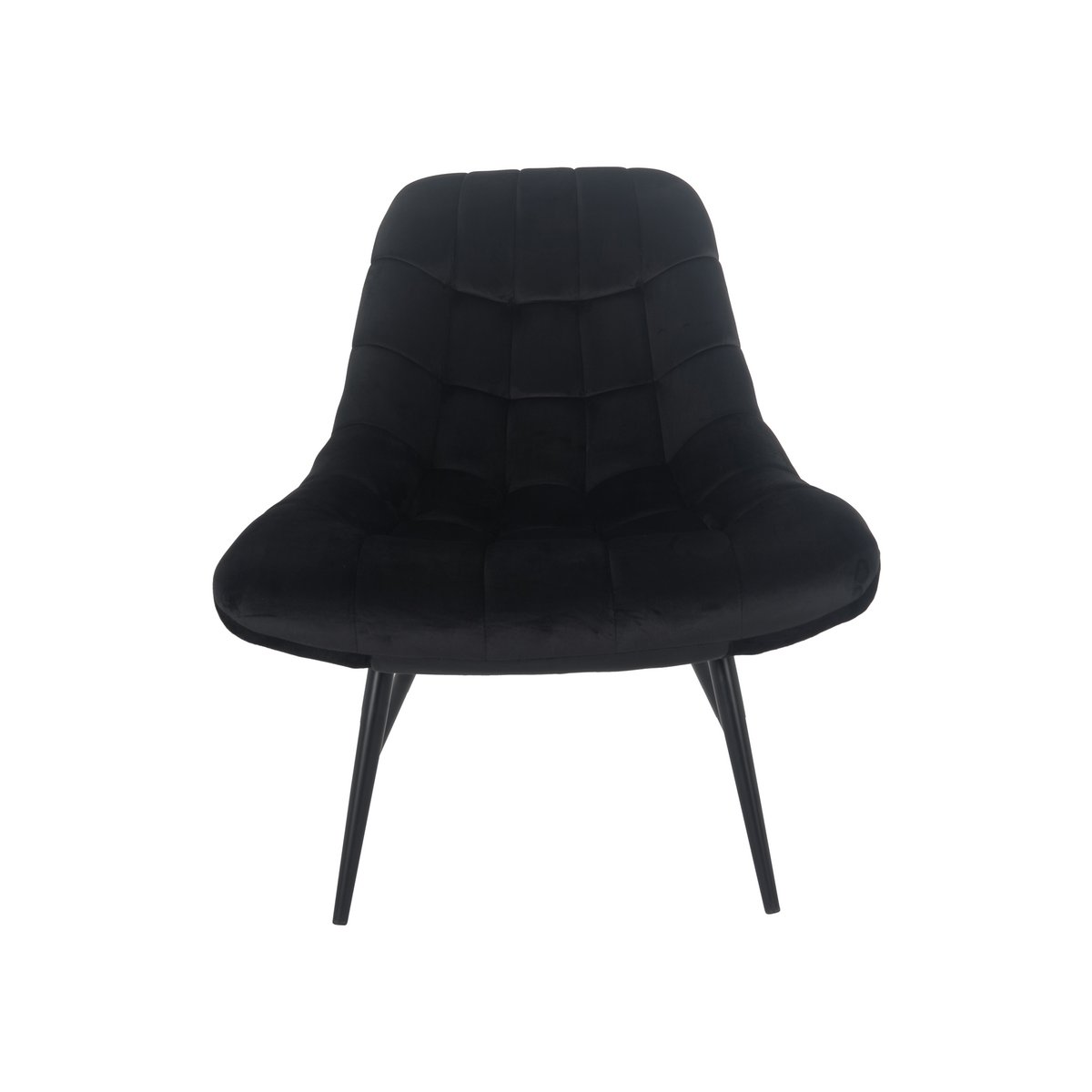 XXL Armchair velvet black metal black