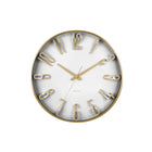 Wandklok 36 cm wit goud ijzer
