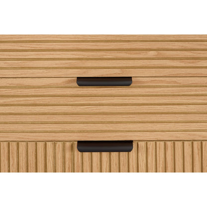 Chest of drawers wide 120 cm real oak veneer