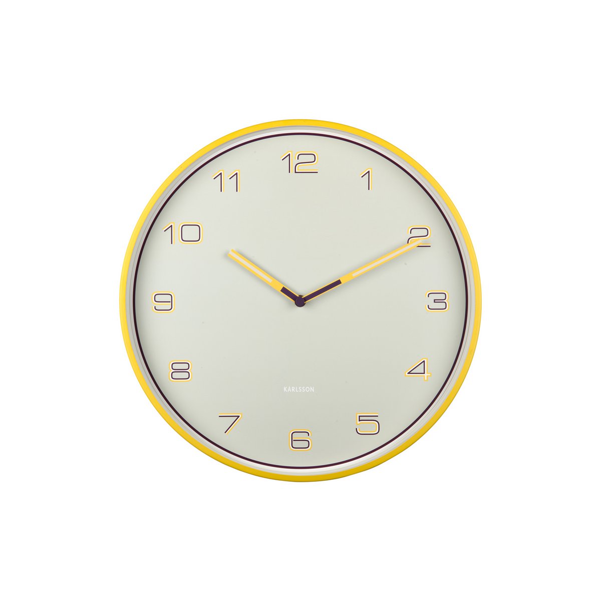 Wandklok Karlsson Lined Numbers 50 cm