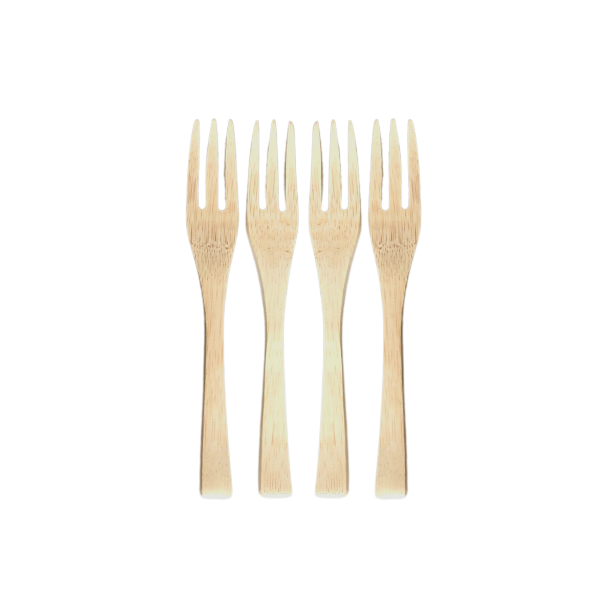 Bamboe vorken 16 stuks 15 cm groen