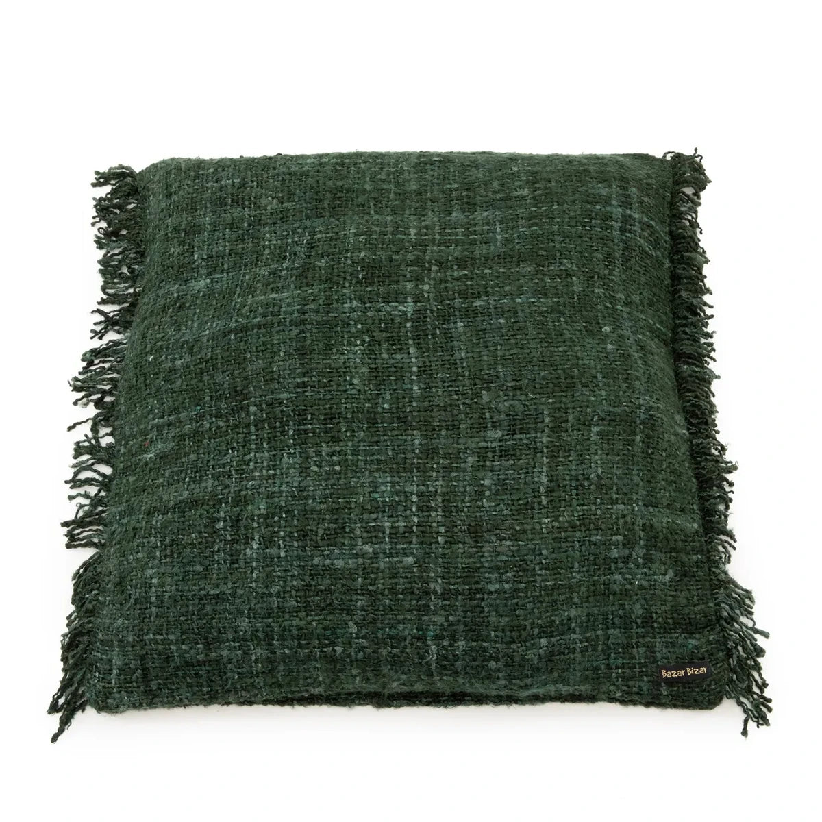 Kussenhoes 60x60 cm bosgroen katoen