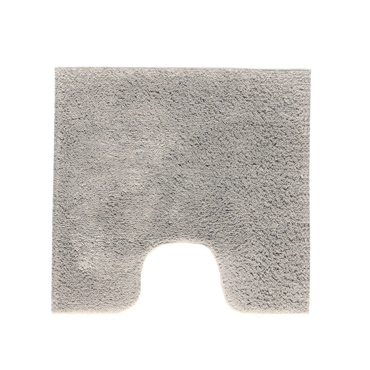 Toiletmat 59x59 cm katoen grijs antislip