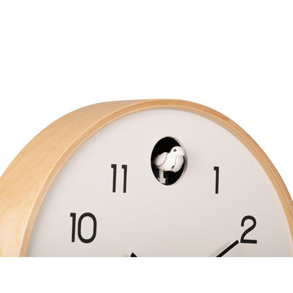 Wandklok 32 cm hout wit