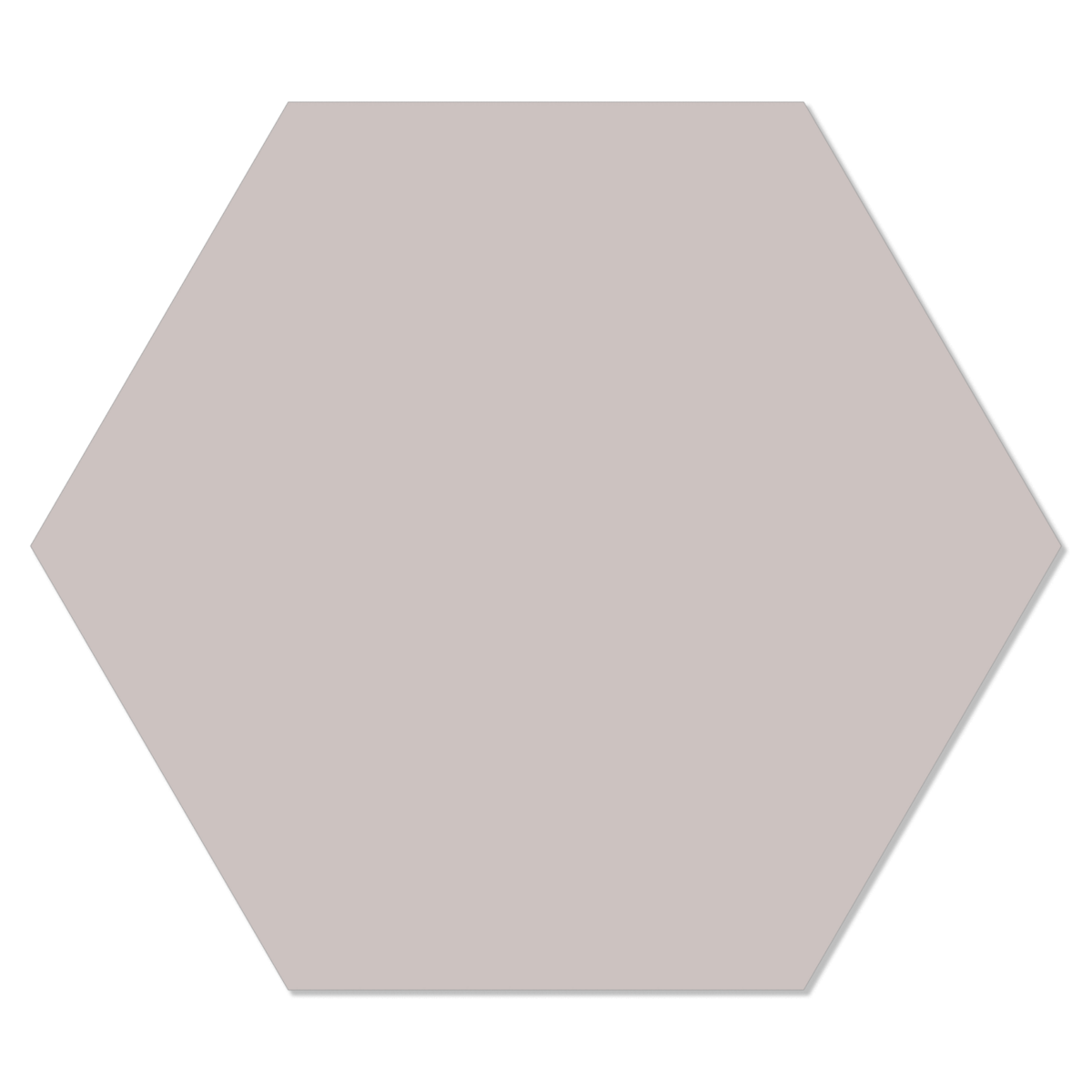 Muurhexagon 24x20 cm Dibond stone