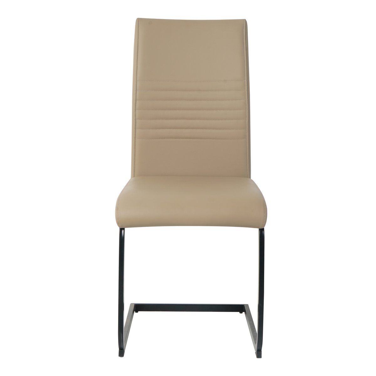 Stoelenset 2 stuks kunstleer sledeframe
