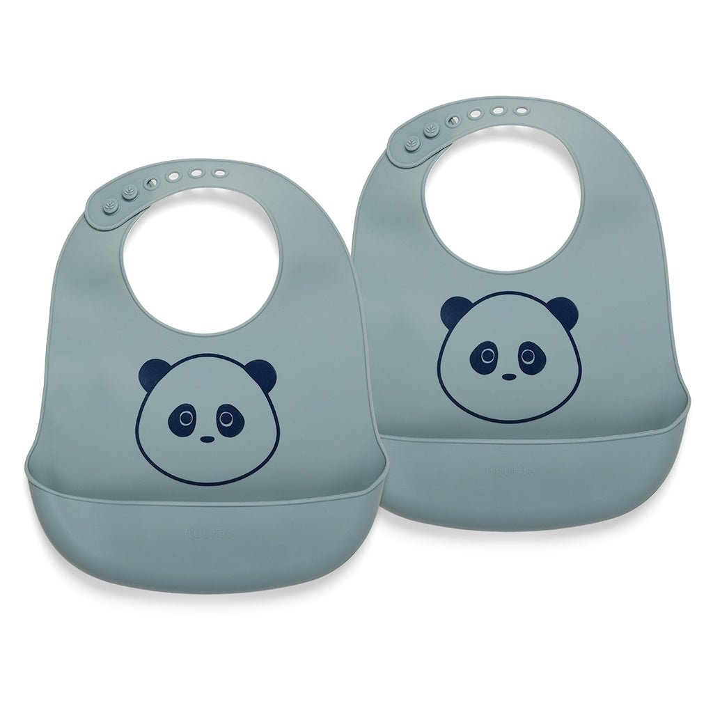 Slabbetje siliconen 2-pack lood 22,5x29 cm