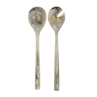 Marble resin salad servers