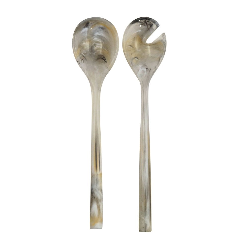 Saladhoezen marmerwit hars 33x7.6x2.5 cm