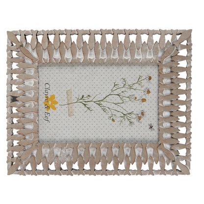 Fotolijst 10x15 cm beige polyresin