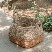 Storage Basket | Laundry Basket | Plant Pot MAJALENGKA (natural) made of banana fiber and seagrass (3 sizes)