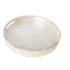 Pearl White Plateau 40x40x5cm By Aulica Decorative Elegant