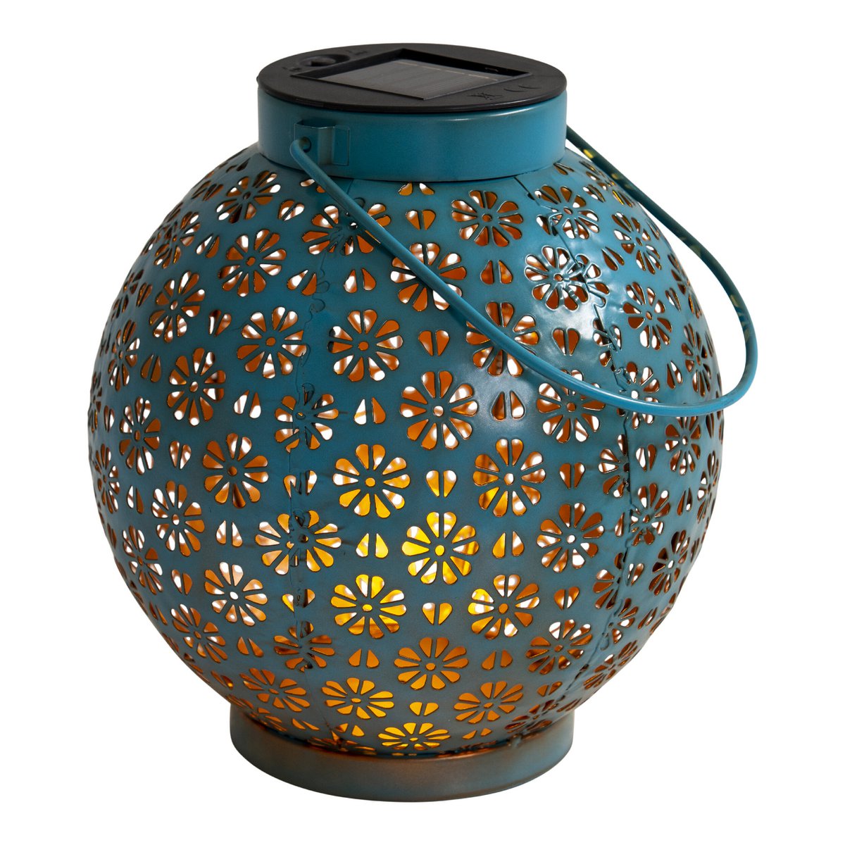 Set Van 2 LED Decoratieve Solarlampen Blauw 18 Cm Breed