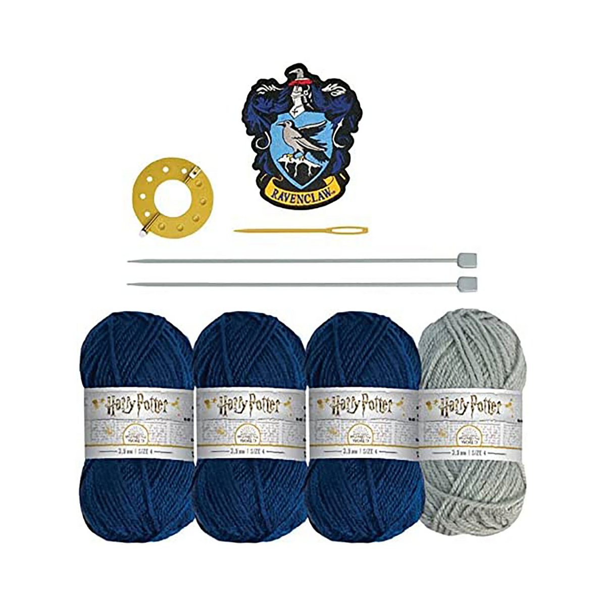 Harry Potter - Bobble Hat Knitting Kit - Ravenclaw