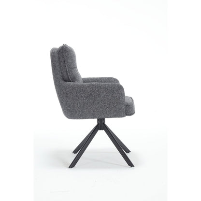 Fauteuil structuurstof antraciet