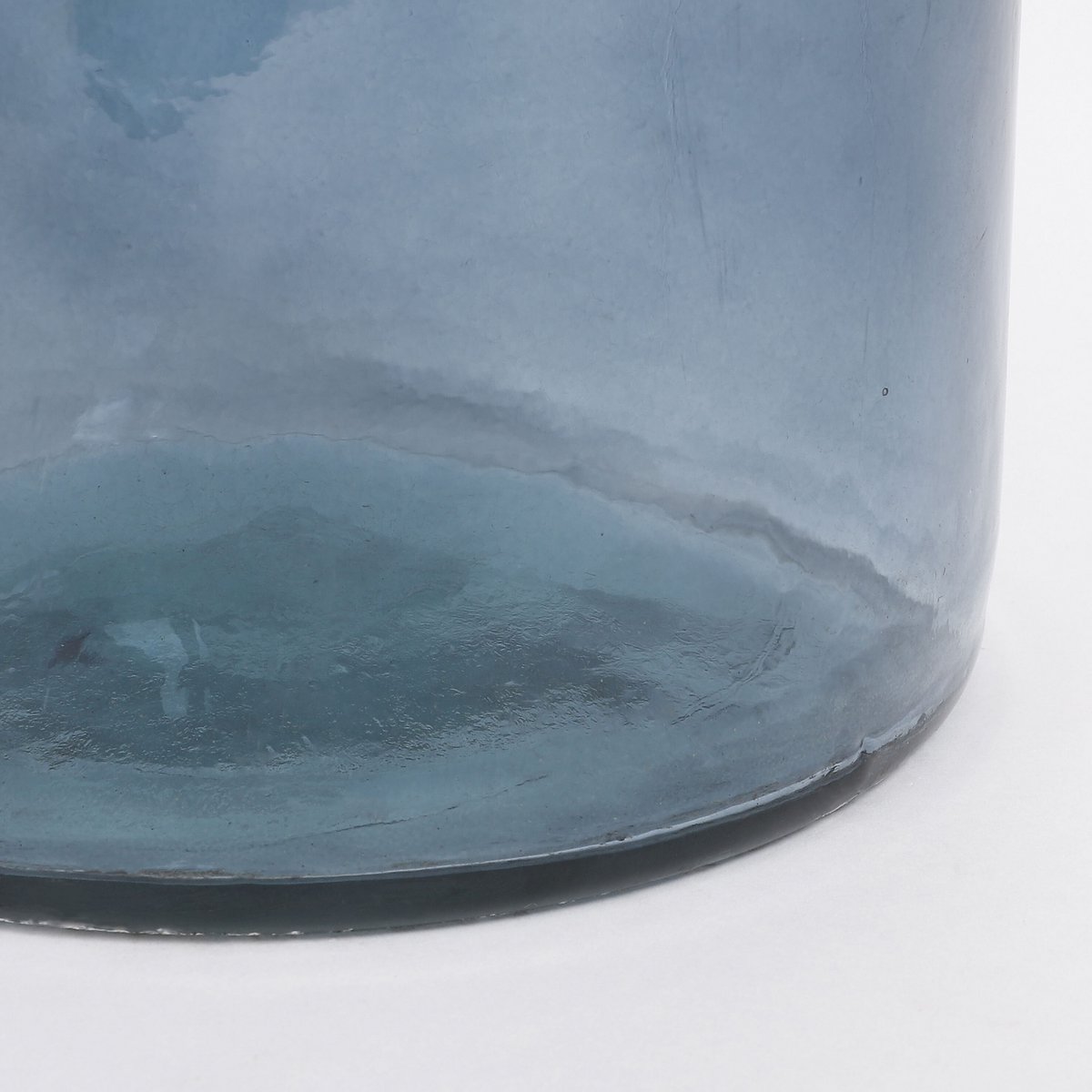 Vaas glas lichtblauw 18x18x75 cm
