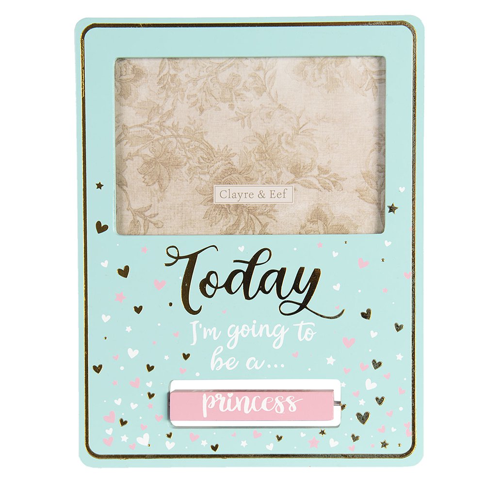 Photo frame 15x10 cm Turquoise Wood Picture Frame