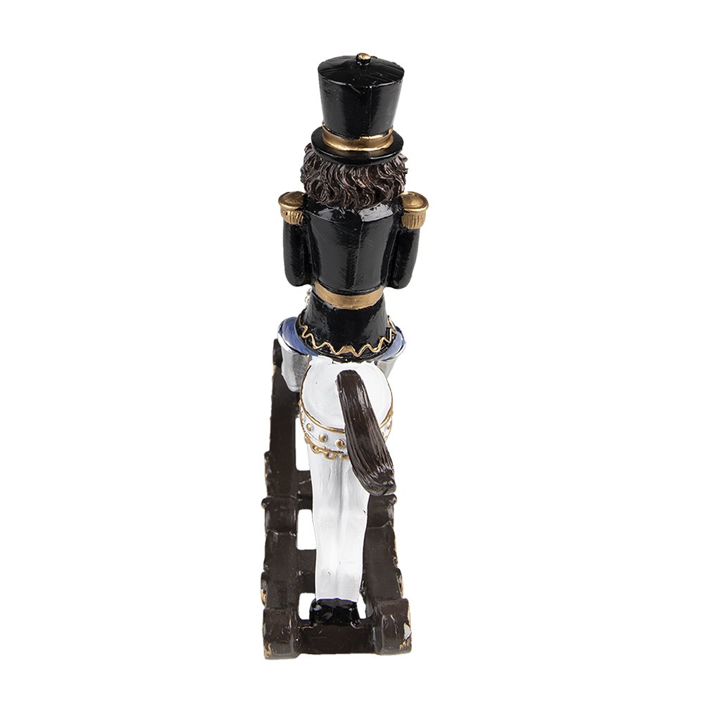 Christmas Decoration Nutcracker 18 cm Black Plastic