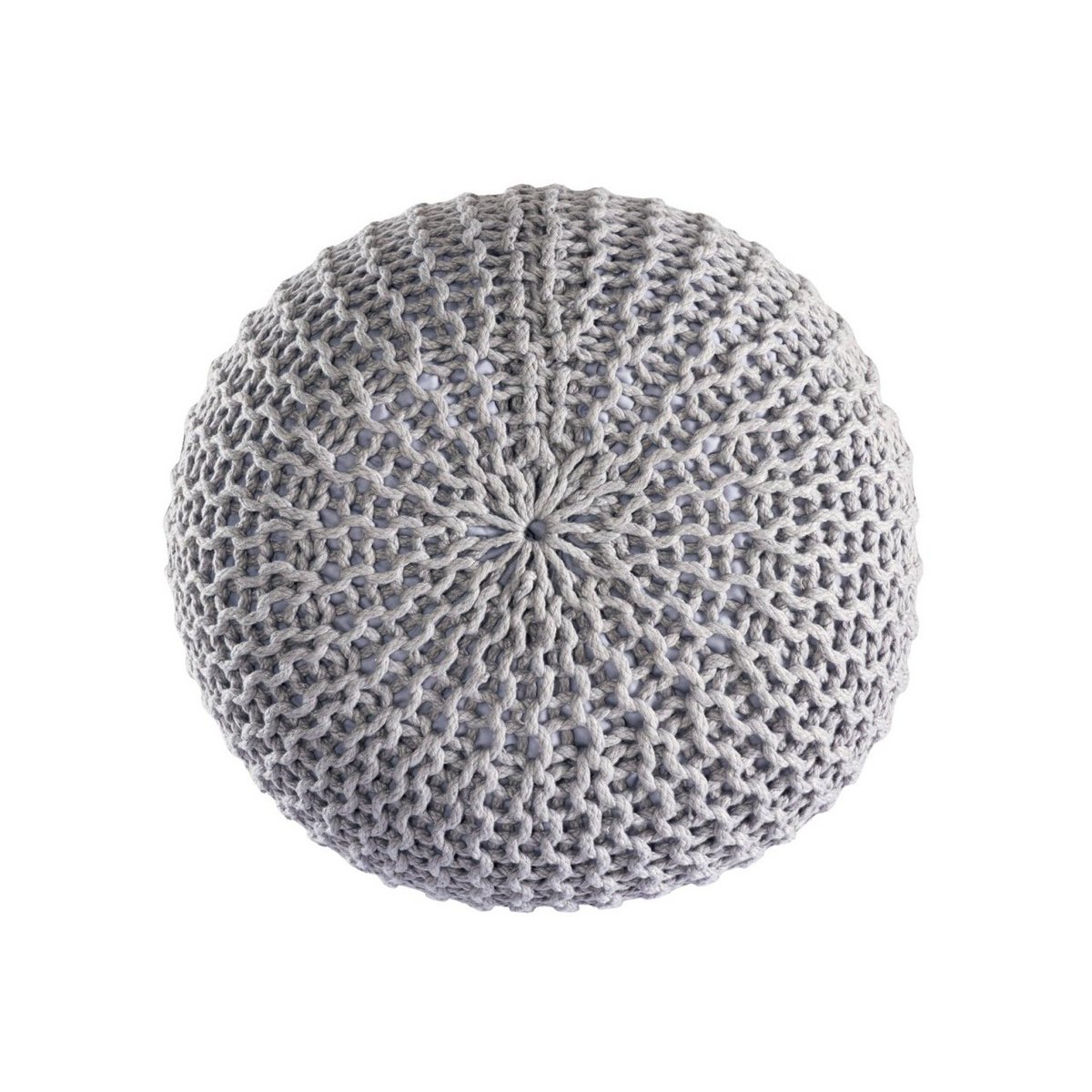 Pouf buiten Ø55x37 cm gerecycled plastic
