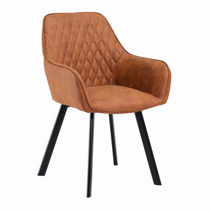 Fauteuilset 2 stuks bruin microvezel