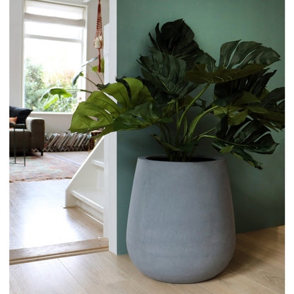 Plantenpot Vermont grey Ø44x46 cm fiberstone