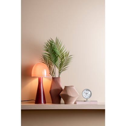 Tafellamp glas roségoud 20x45 cm