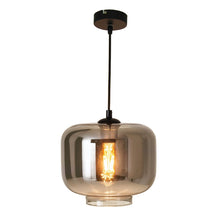 Pendant Lamp Vaso Retro Metal Smoke Glass Anthracite E27