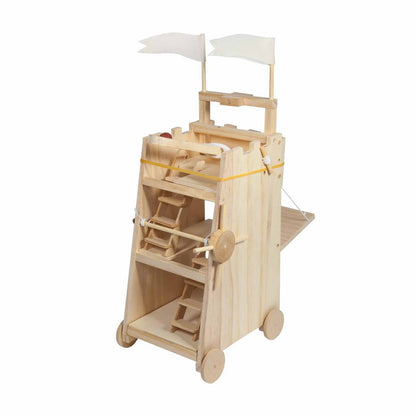 Belegeringstoren houten model 37,5 cm