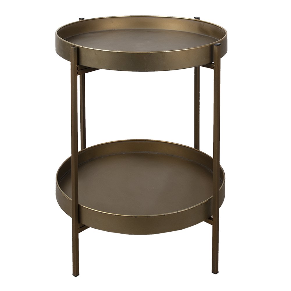 Side Table Ø 52x60 cm Copper Metal
