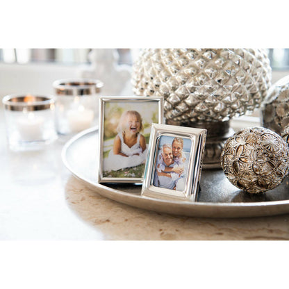 Fotolijst set van 3 4x6 cm verzilverd