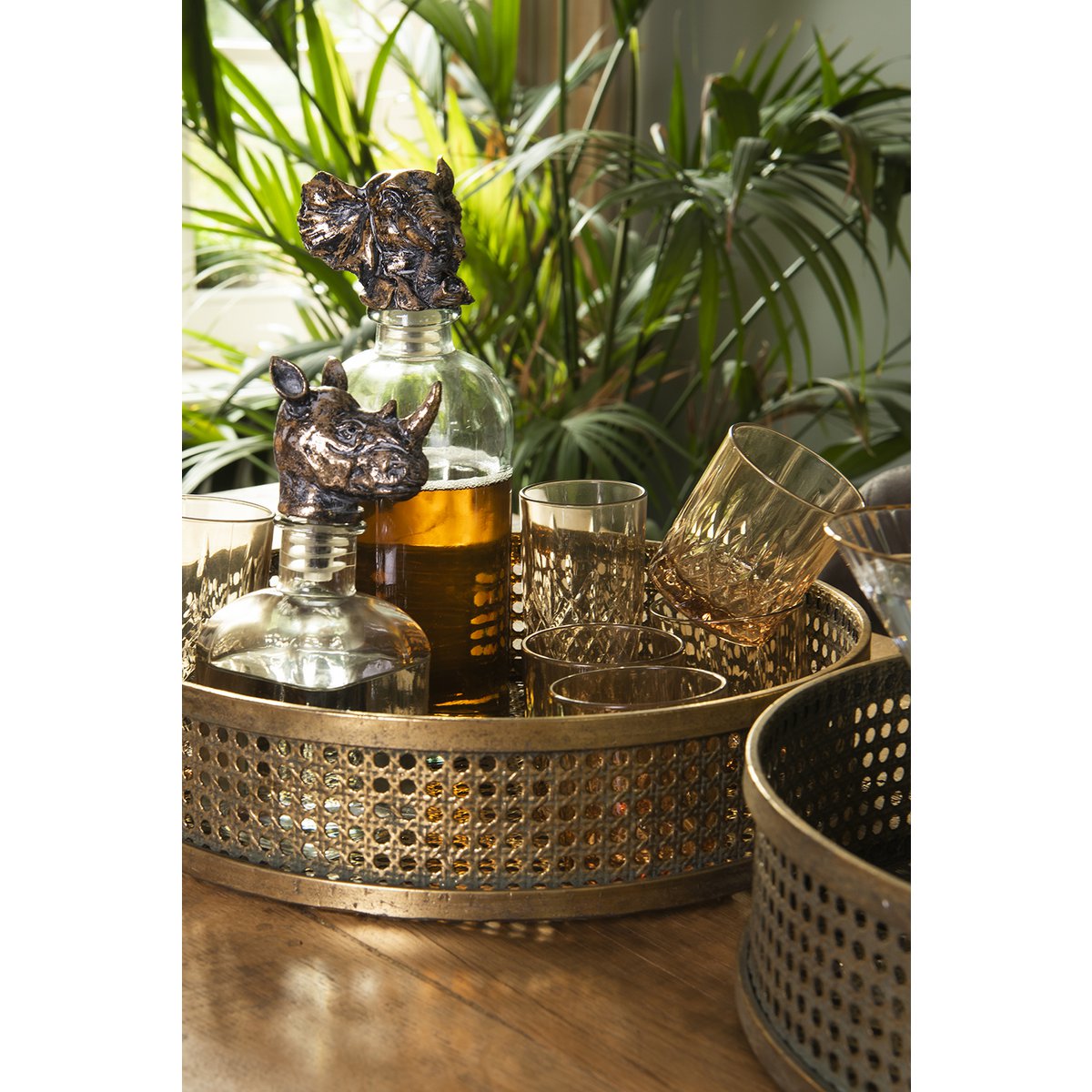 Waterglas 280 ml bruin glas