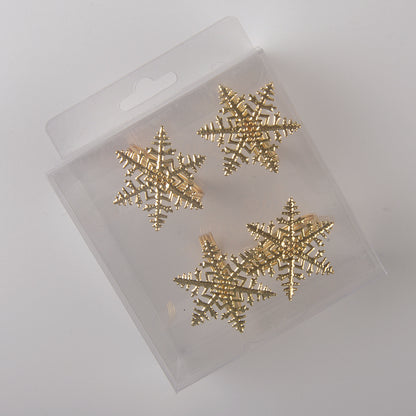 Servetringen goud ijzer set 4