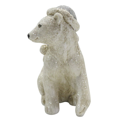 Figurine Child 11 cm White Polyresin Christmas Decoration