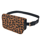 Heuptas kunstleer bruin luipaardprint 19x5x11 cm