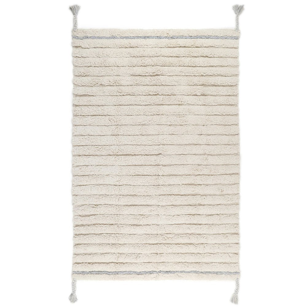 Kindertapijt 100x150 cm katoen blauw