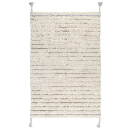Kindertapijt 100x150 cm katoen blauw