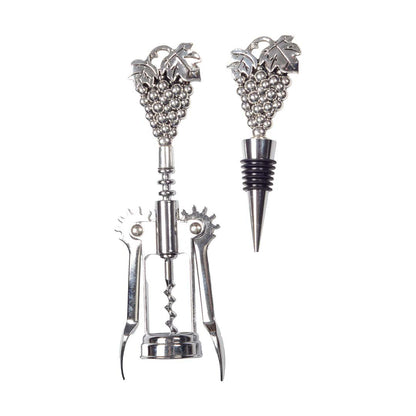 Flesdop zilver metaal 6x19/4x12 cm