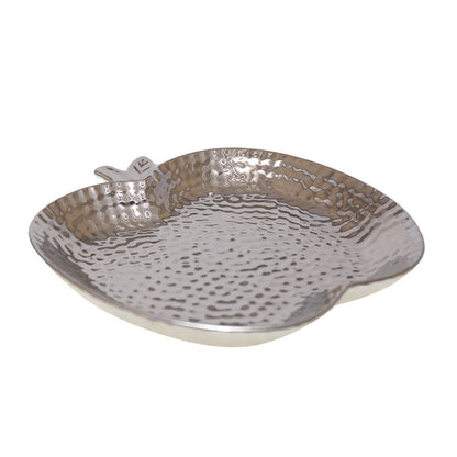 Keramische appelbeker zilver 25,5x24,5x3 cm